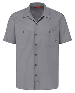 Dickies S535L  Industrial Short Sleeve Work Shirt - Long Sizes at GotApparel