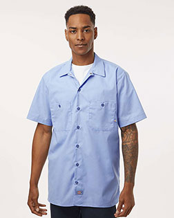 Dickies S535L Industrial Short Sleeve Work Shirt - Long Sizes at GotApparel