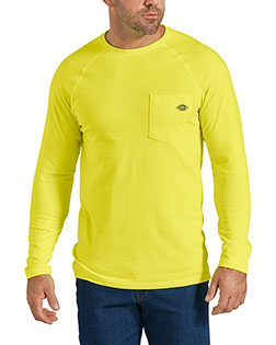 Dickies SL600T  Men's Tall Temp-iQ Performance Cooling Long Sleeve Pocket T-Shirt at GotApparel