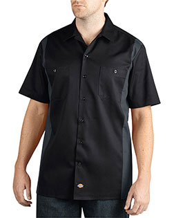 Dickies WS508 Men Two-Tone Short-Sleeve Work Shirt at GotApparel