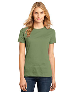 District Made DM104L Women Perfect Weight Crew Tee at GotApparel