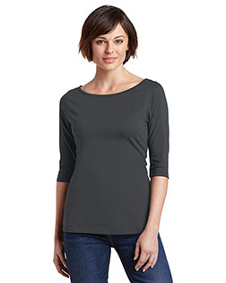 District Made DM107L Women Perfect Weight 3/4-Sleeve Tee at GotApparel