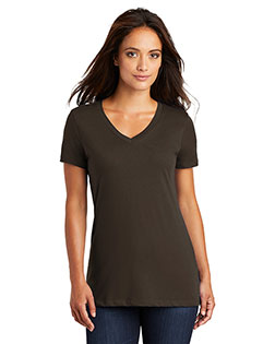 District Made DM1170L Women Perfect Weight V-Neck Tee at GotApparel