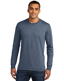 District Made DM132 Men Perfect Tri Long Sleeve Crew Tee  at GotApparel
