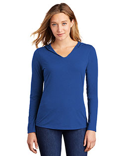 District Made DM139L Women   Perfect Tri  Long-Sleeve Hoodie at GotApparel
