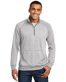 District Made DM392 Men Lightweight Fleece 1/4-Zip     at GotApparel