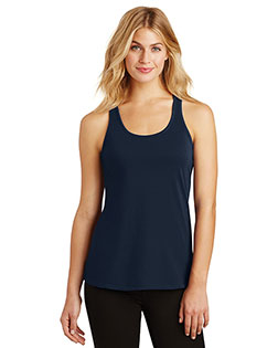 District Made DM420 Women Solid Gathered Racerback Tank at GotApparel