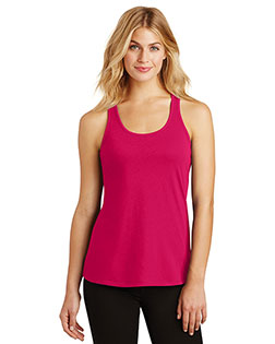 District Made DM420 Women Solid Gathered Racerback Tank at GotApparel