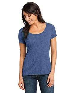 District Made DM471 Women Textured Scoop Tee at GotApparel