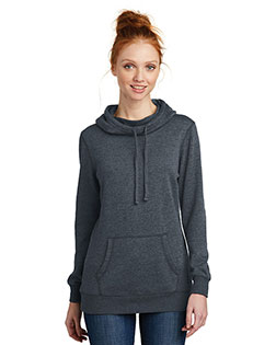 District DM493 Women Lightweight Fleece Hoodie at GotApparel