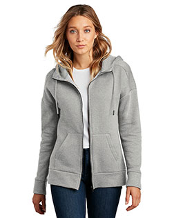 District<sup> ®</Sup> Women's Perfect Weight<sup> ®</Sup> Fleece Drop Shoulder Full-Zip Hoodie DT1104 at GotApparel