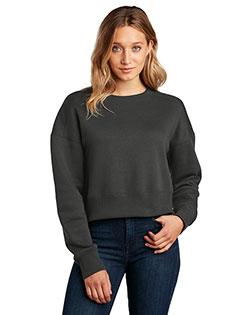 District<sup> ®</Sup> Women's Perfect Weight<sup> ®</Sup> Fleece Cropped Crew DT1105 at GotApparel