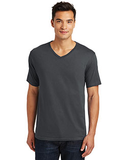 District Made DT1170 Men Perfect Weight V-Neck Tee at GotApparel