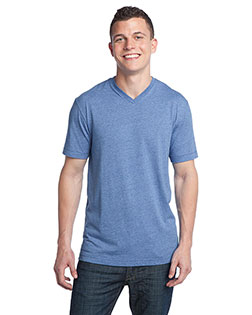 District DT142V Men Tri-Blend V-Neck Tee at GotApparel