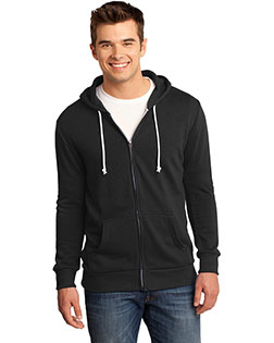 District DT190 Men Core Fleece Full-Zip Hoodie at GotApparel