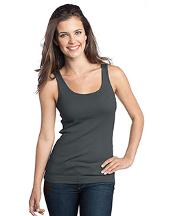 District DT235 Women 1x1 Rib Tank at GotApparel