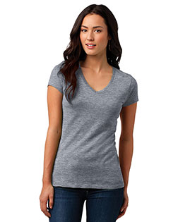 District DT4501 Women Vintage Wash V-Neck Tee at GotApparel