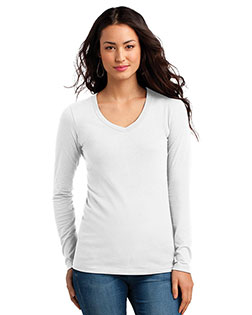 District DT5201 Women The Concert Tee  Long-Sleeve V-Neck  at GotApparel