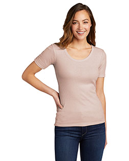 District<sup>®</Sup> Women's V.I.T.<sup>™</Sup>rib Scoop Neck Tee DT6020 at GotApparel