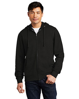 District DT6102 Men ® V.I.T.™fleece Full-Zip Hoodie at GotApparel