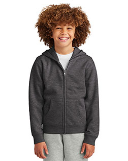 District ® Youth V.I.T. ™ Fleece Full-Zip Hoodie DT6102Y at GotApparel