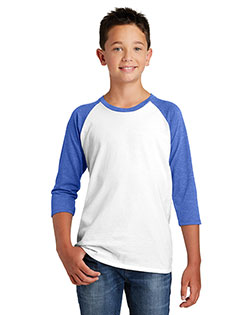 District Youth DT6210Y Boys Very Important Tee 3/4-Sleeve Raglan at GotApparel