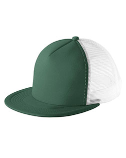 District DT624 Men Flat Bill Snapback Trucker Cap at GotApparel