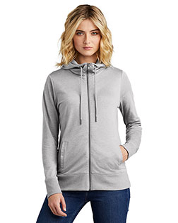 District Women's Featherweight French Terry Full-Zip Hoodie DT673 at GotApparel