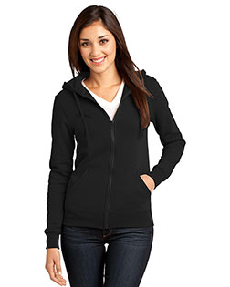 District DT801 Women The Concert Fleece Full-Zip Hoodie at GotApparel