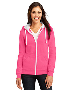 District DT801 Women The Concert Fleece  Full-Zip Hoodie at GotApparel