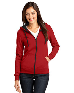 District DT801 Women The Concert Fleece Full-Zip Hoodie at GotApparel