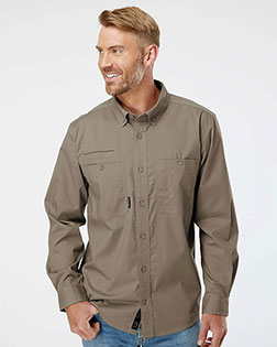 Dri Duck 4450DDT Men's Tall Craftsman Woven Shirt at GotApparel