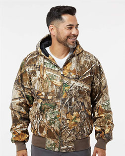Dri Duck 5034T Men's Laramie Canvas Hooded Jacket at GotApparel