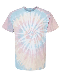 Dyenomite 200MS Girls Multi-Color Spiral Short Sleeve T-Shirt at GotApparel