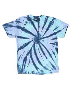 Dyenomite 200TD Men Rainbow Cut-Spiral Tie-Dyed T-Shirt at GotApparel