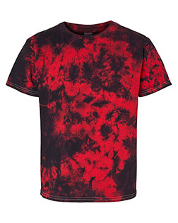 Dyenomite 20BCR Boys Youth Crystal Tie-Dyed T-Shirt at GotApparel