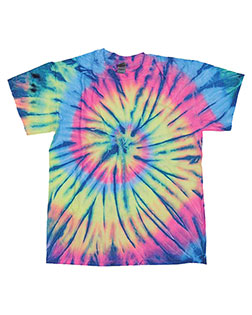 Dyenomite 20BNR Boys Youth Neon Rush Tie-Dyed T-Shirt at GotApparel