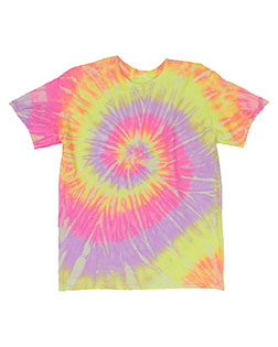 Dyenomite 20BNR Boys Youth Neon Rush Tie-Dyed T-Shirt at GotApparel