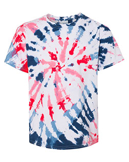 Dyenomite 20BSC Boys Youth Summer Camp Tie-Dyed T-Shirt at GotApparel