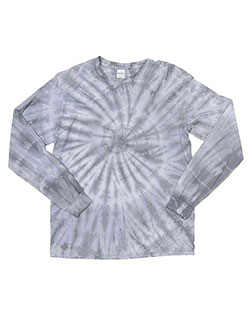Dyenomite 240CY Men Cyclone Vat-Dyed Pinwheel Long Sleeve T-Shirt at GotApparel