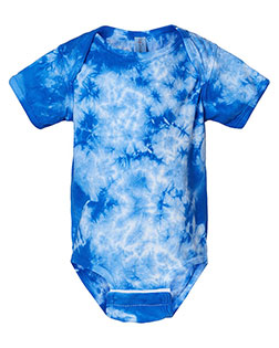Dyenomite 340CR Toddler Infant Crystal Tie-Dyed Onesie at GotApparel