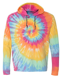Dyenomite 430VR Men Tie-Dyed Hooded Pullover T-Shirt at GotApparel