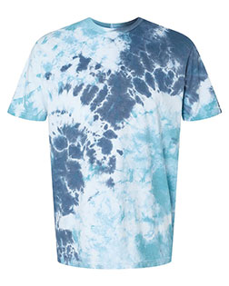 Dyenomite 640LM Men LaMer Over-Dyed Crinkle Tie-Dyed T-Shirt at GotApparel