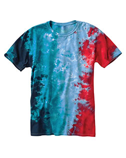 Dyenomite 640VR Men Slushie Crinkle Tie-Dyed T-Shirt at GotApparel