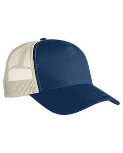 Econscious EC7094 Organic Cotton/RPET Semi-Curve Trucker Cap at GotApparel