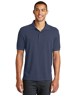 Custom Embroidered Eddie Bauer EB100 Men 6.5 oz Cotton Pique Polo at GotApparel