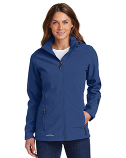 Custom Embroidered Eddie Bauer EB537 Ladies Hooded Soft Shell Parka at GotApparel
