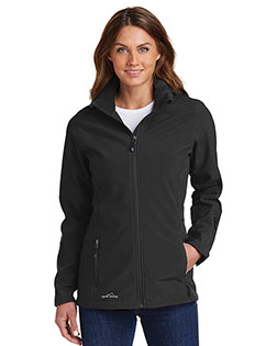 Custom Embroidered Eddie Bauer EB537 Ladies Hooded Soft Shell Parka at GotApparel