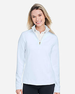 Fairway & Greene F12250 Women's Wells Tech Quarter-Zip Pullover at GotApparel