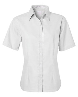 FeatherLite 5231 Women 's Short Sleeve Stain Resistant Oxford Shirt at GotApparel